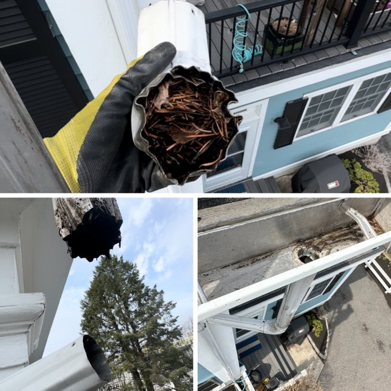 Clogged Gutter in Newton, MA